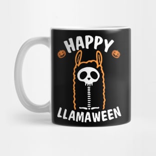 Llama skeleton  happy halloween tee Mug